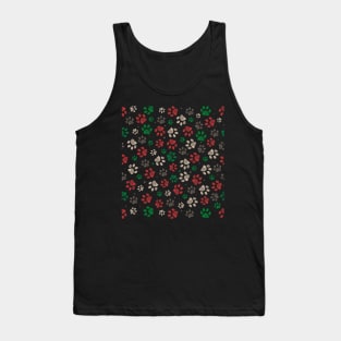 Trace doodle paw prints Tank Top